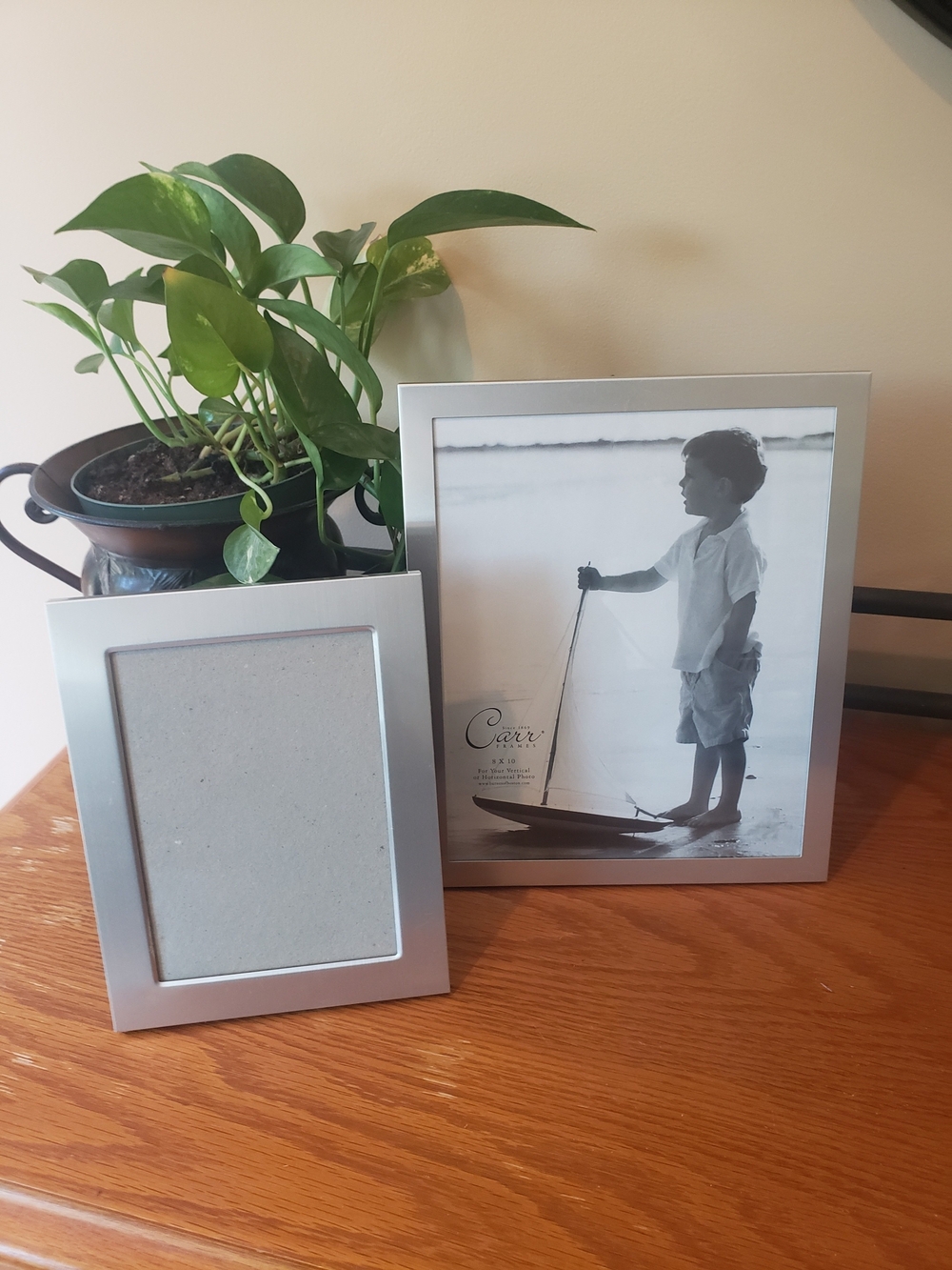 Burnes Of Boston & Carr: Silver Duo Picture Frames